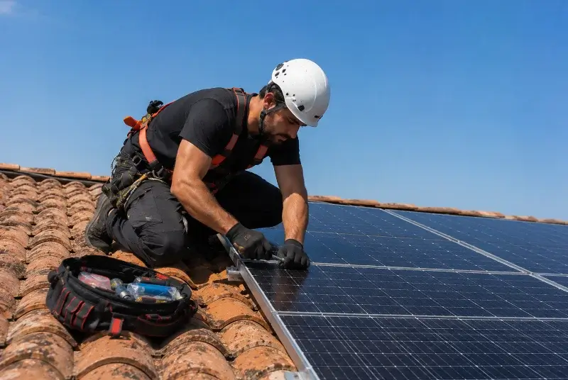 Maintenance et monitoring de panneaux solaires à Saint-Nizier-le-Désert