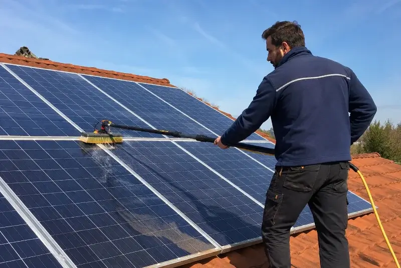 Nettoyage et entretien de panneaux solaires à Saint-Nizier-le-Désert